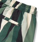Mr P. - Printed Shell Swim Shorts - Green