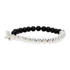 WWW.WILLSHOTT Black and Silver Onyx Bracelet