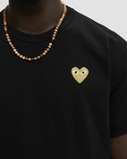 Comme des Garçons Play T-SHIRT GOLD EMBLEM KNIT Black Mens Shortsleefe