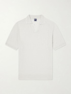 FEDELI - Delta Linen and Cotton-Blend Polo Shirt - Neutrals