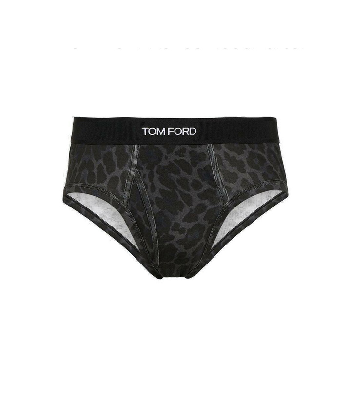 Photo: Tom Ford Leopard-print cotton jersey briefs