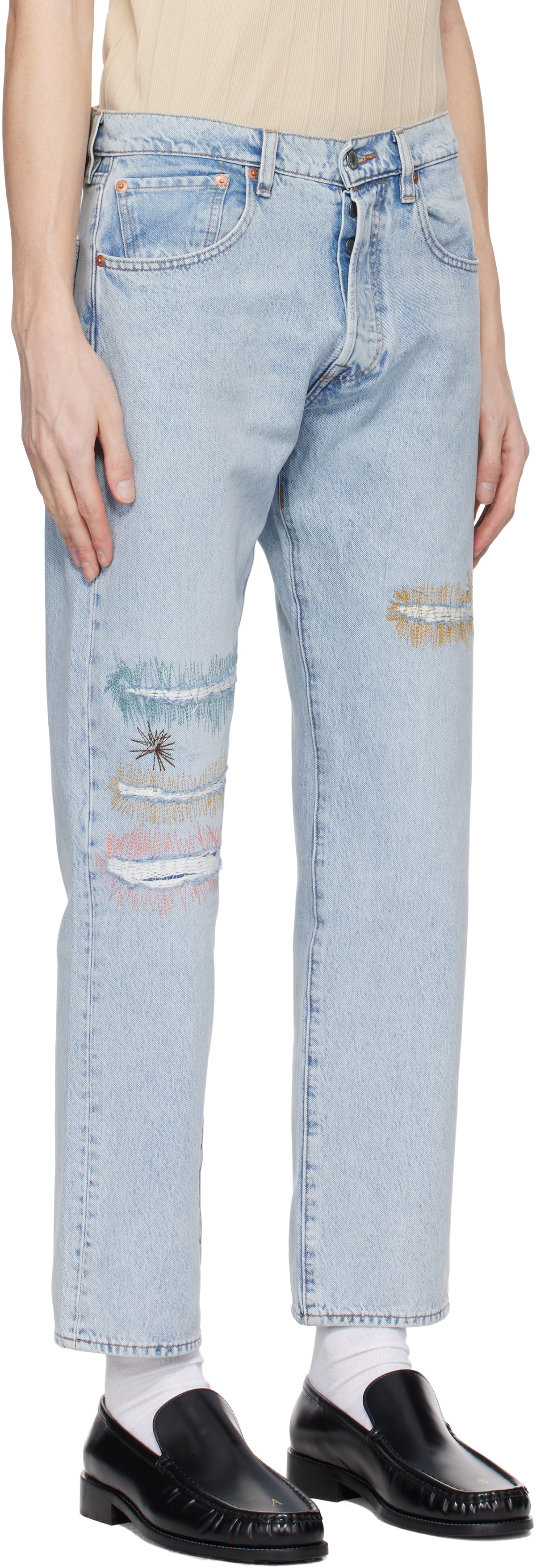 Levi's Blue Skateboarding 501 Original Fit Jeans