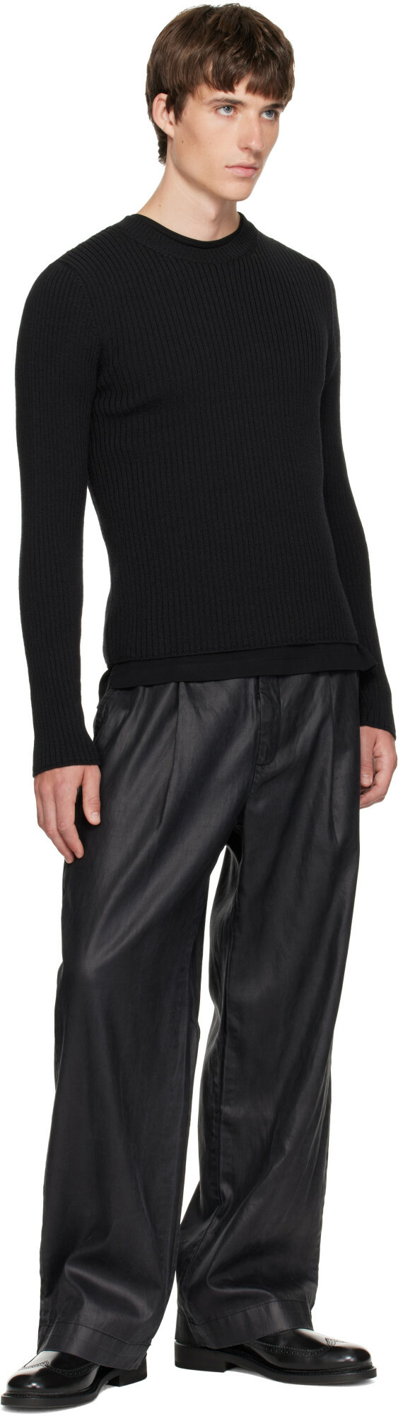 OUR LEGACY Black Compact Roundneck Sweater