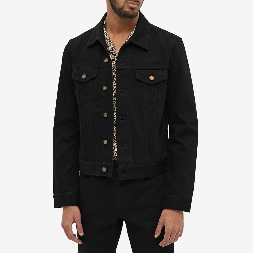 Saint laurent best sale black denim jacket