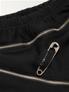 TAKAHIROMIYASHITA TheSoloist. - Tapered Embellished Ripstop-Trimmed Cotton-Jersey Sweatpants - Black