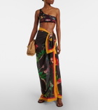 La DoubleJ Zooflora Placée cotton beach cover-up