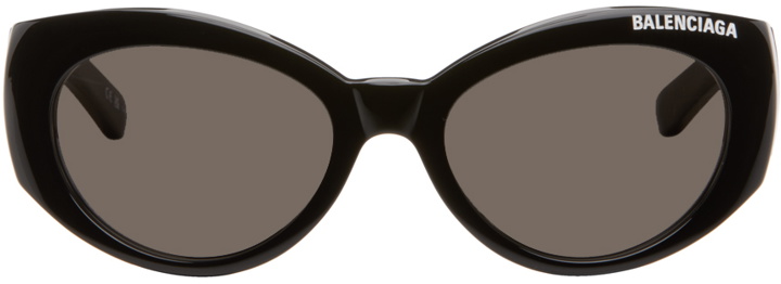 Photo: Balenciaga Black Etched Sunglasses