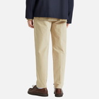A.P.C. Men's Pieter Textured Cotton Pin Tuck Pleat Trousers in Beige