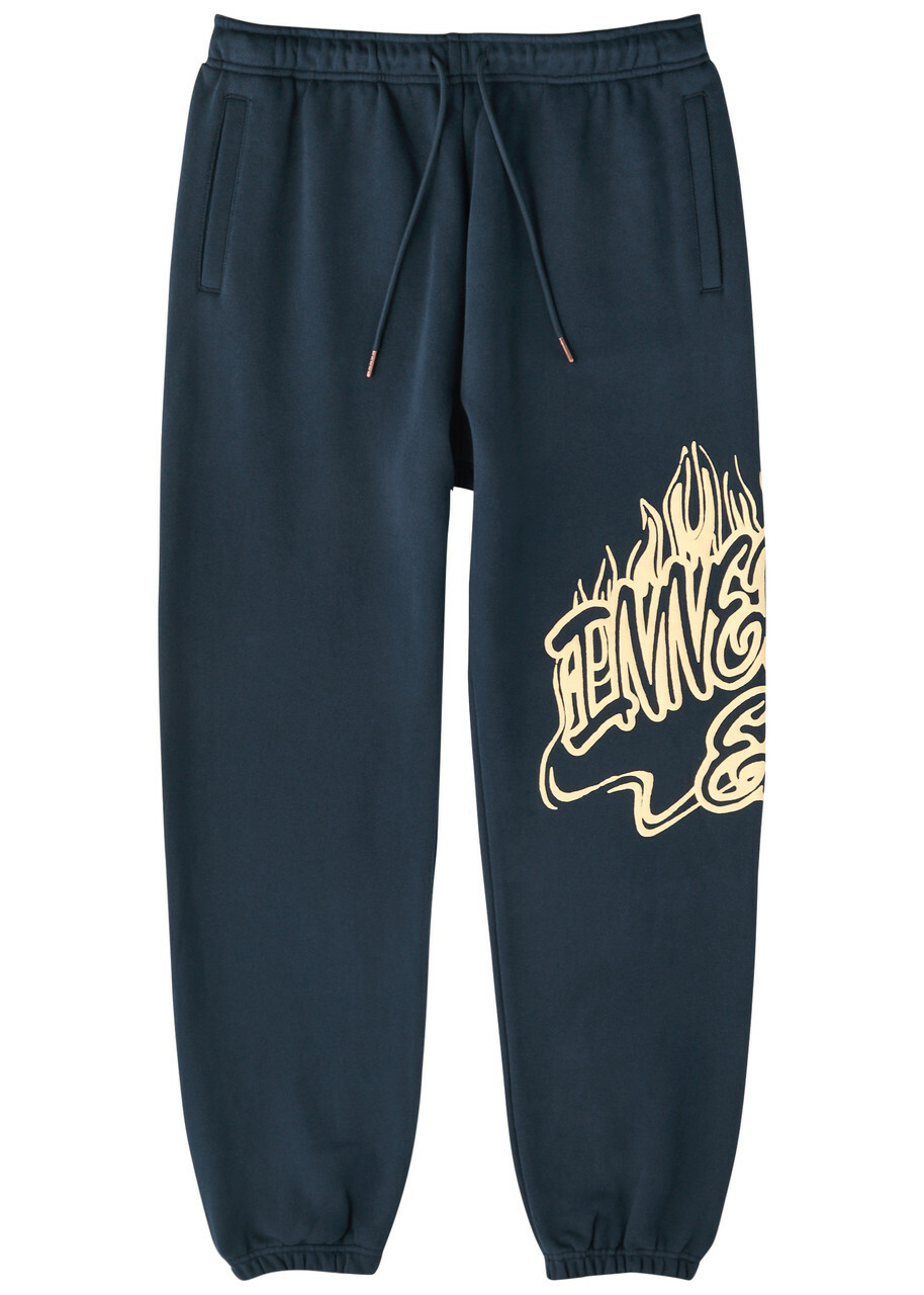 Honor The Gift Entertainment Printed Cotton Sweatpants Blue