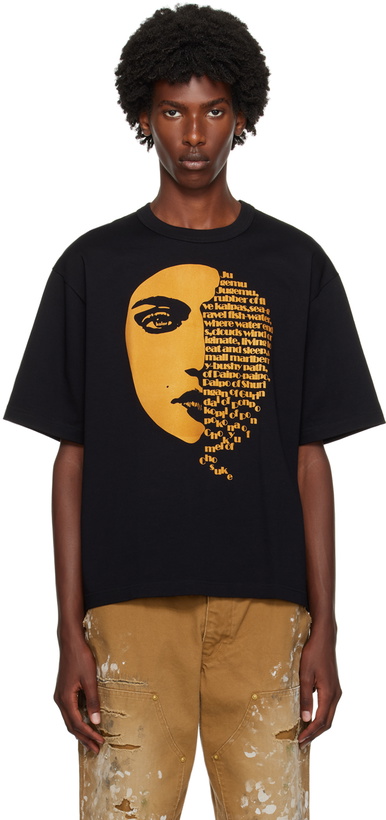 Photo: kolor Black Flocked T-Shirt