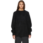 Haider Ackermann Black Mohair Kidtop Oversized Crewneck
