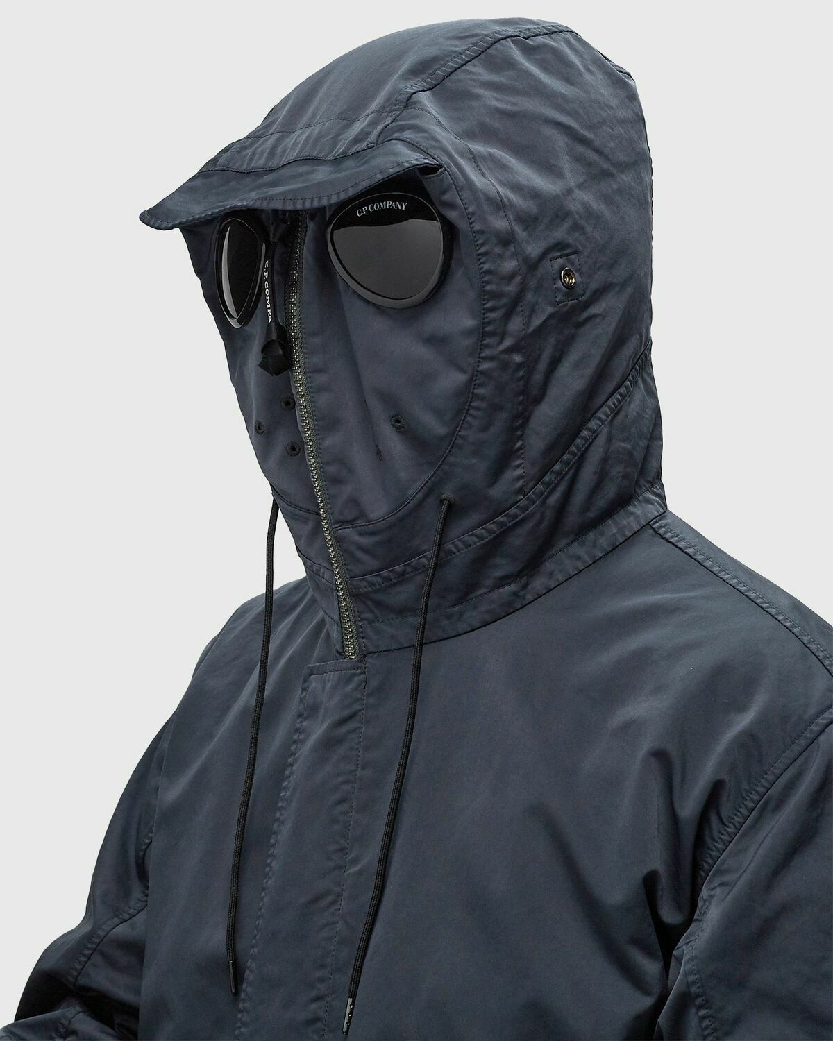 C.P. Company Outerwear Long Jacket In Micro Kei Black Parkas C.P.