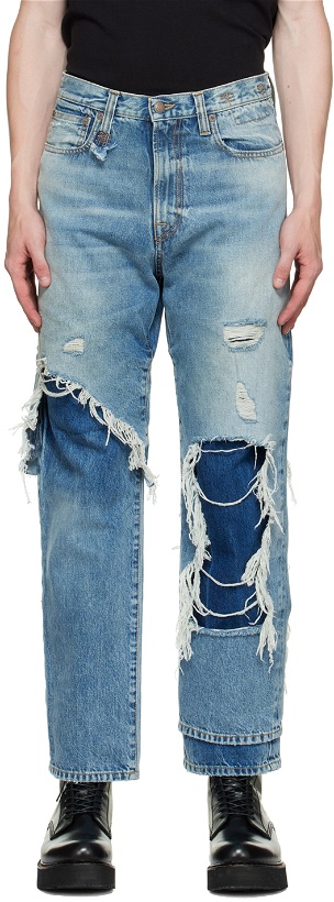 Photo: R13 Blue Double Layered Jeans