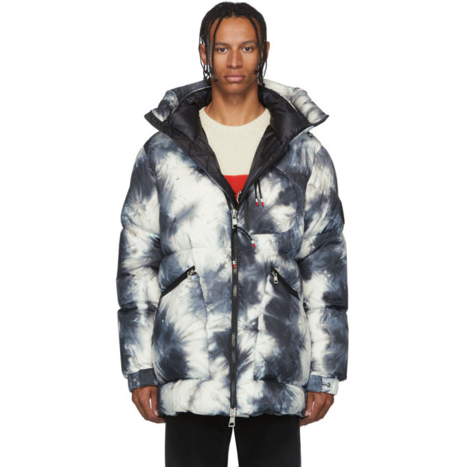 Moncler Genius 2 Moncler 1952 White and Black Down Joele Parka Moncler ...