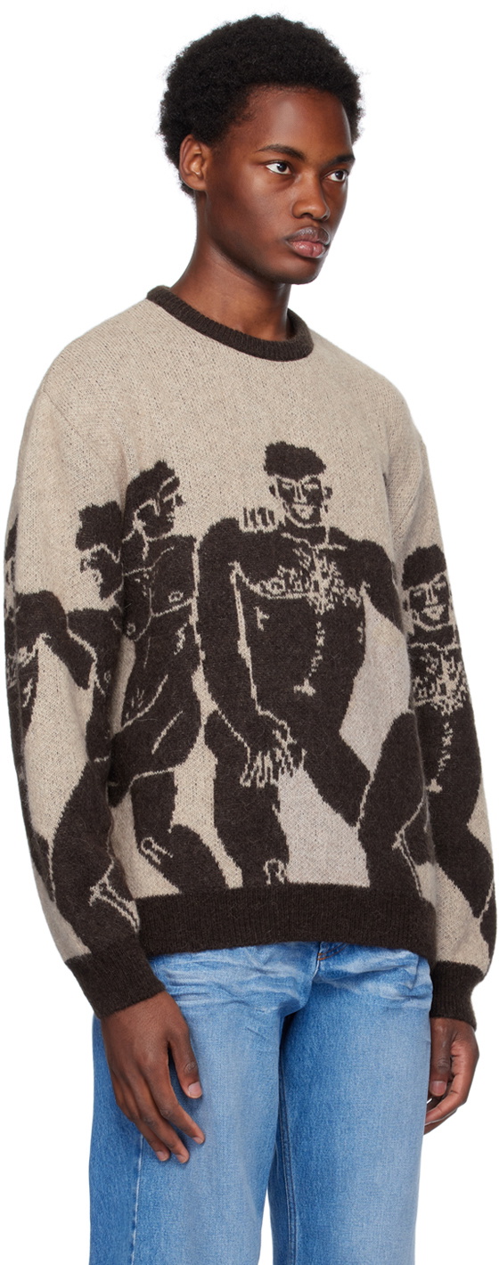 Carne Bollente Beige & Brown B.f.f. Sweater in Black for Men