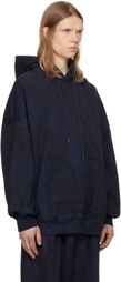 Juun.J Navy New Dyeing Hoodie