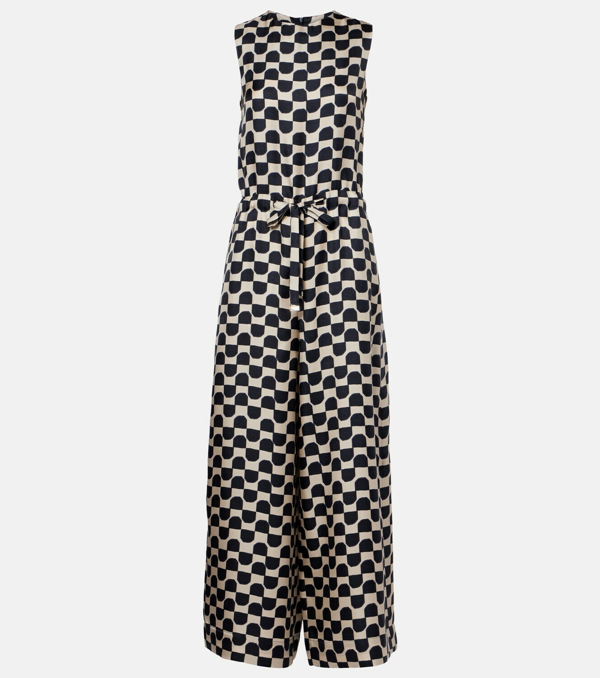 'S Max Mara Ronchi printed silk jumpsuit