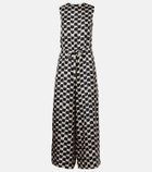 'S Max Mara Ronchi printed silk jumpsuit