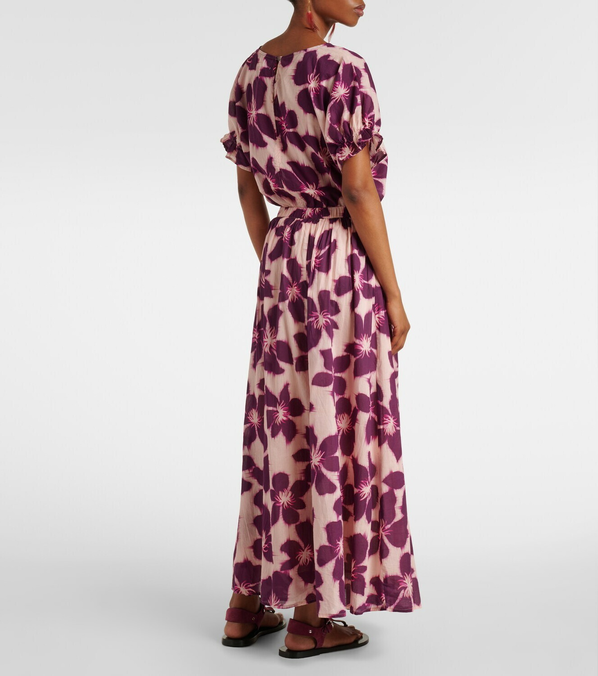 Velvet Jess floral cotton voile maxi skirt