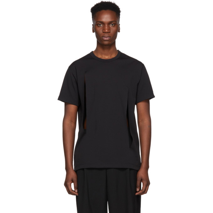 Photo: Comme des Garcons Homme Plus Black Cut-Out T-Shirt