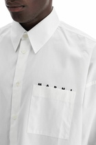 MARNI boxy shirt with pocket detail White