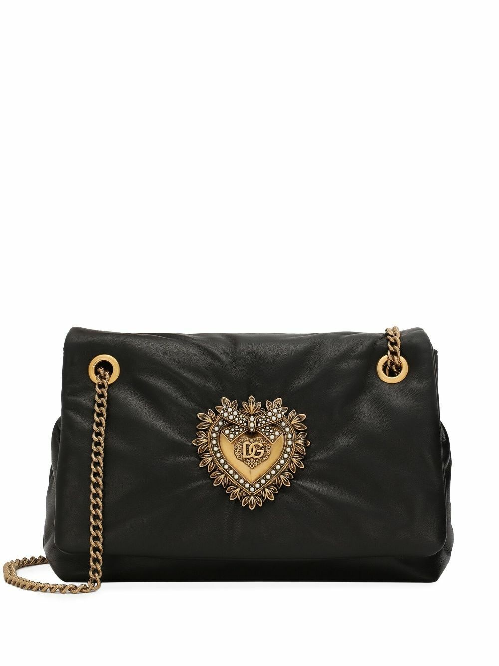 DOLCE & GABBANA - Devotion Leather Shoulder Bag Dolce & Gabbana