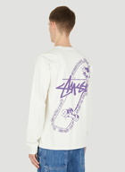 Skate Posse Long Sleeve T-Shirt in White