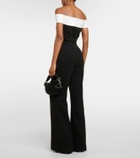 Roland Mouret Off-shoulder crêpe jumpsuit