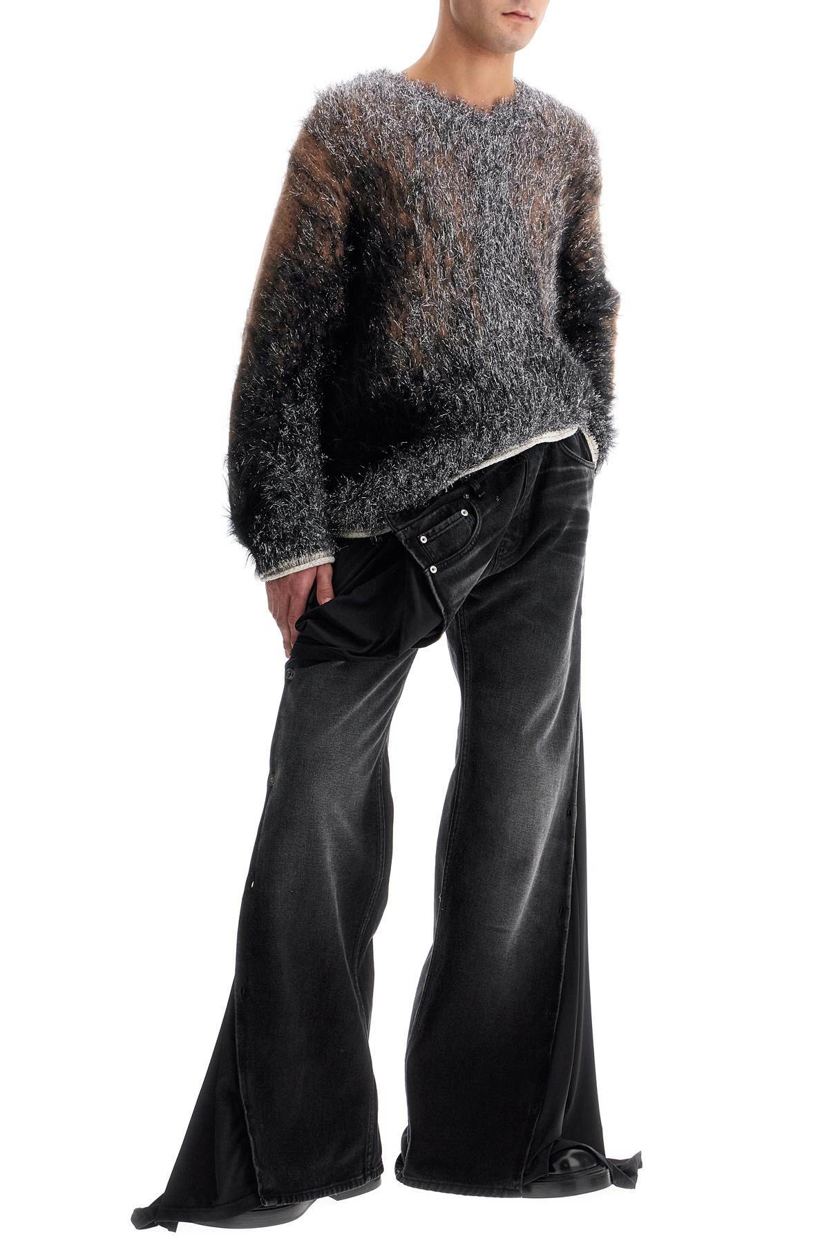 Y PROJECT oversized gradient sweater Silver