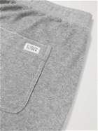 Oliver Spencer Loungewear - Ashbourne Cotton-Blend Terry Drawstring Shorts - Gray