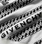 GIVENCHY - Logo-Jacquard Cotton Sweater - Black