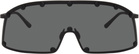 Rick Owens Black Temple Shielding Sunglasses