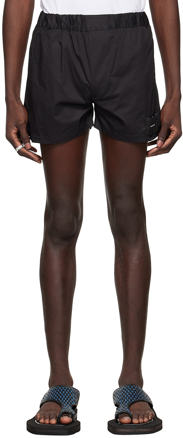 Tokyo James SSENSE Exclusive Black Cotton Shorts
