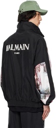 Balmain Black Paneled Jacket