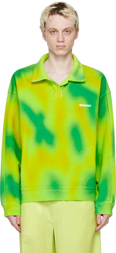 Photo: Bonsai Green & Yellow Dyed Polo