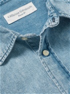 Officine Générale - Felix Distressed Denim Shirt - Blue