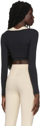 Live the Process Black & Off-White Taurus Sport Top