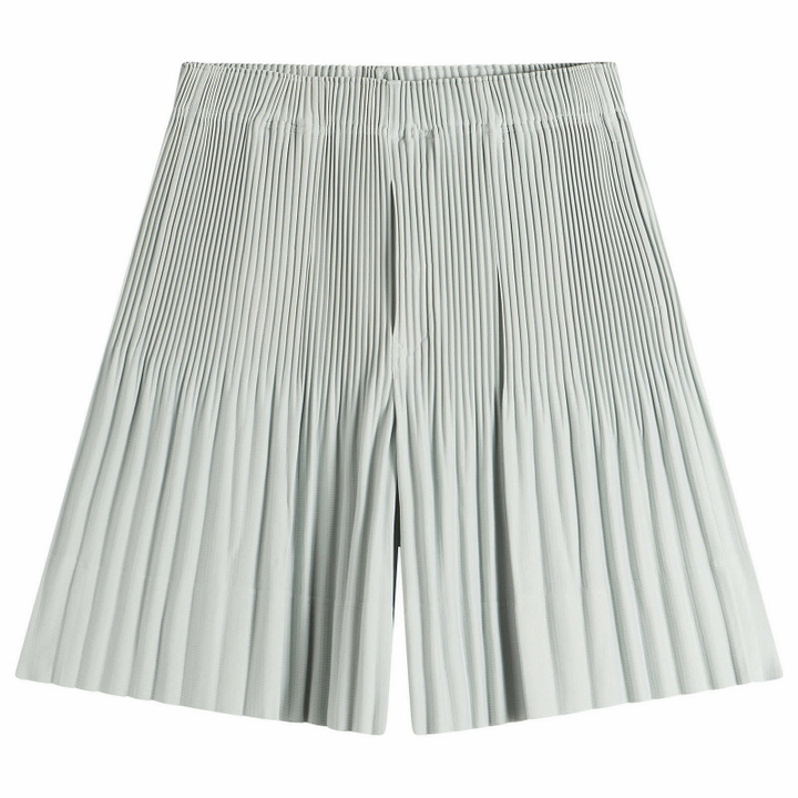 Photo: Homme Plissé Issey Miyake Men's Pleat Short in Boboli Moss Ash