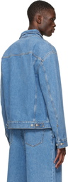 Dries Van Noten Blue Flap Pocket Denim Jacket