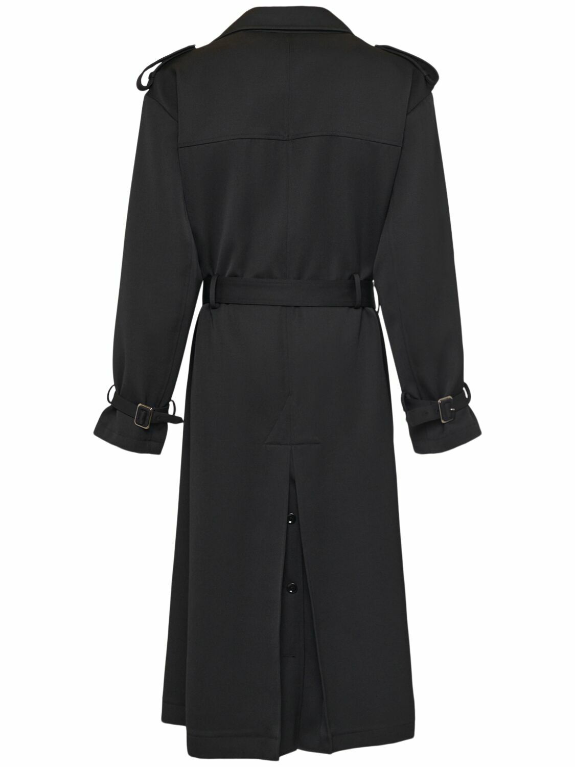 DOLCE & GABBANA Wool Blend Gabardine Trench Coat Dolce & Gabbana
