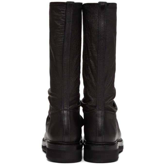 Rick Owens Black Creeper Sock Boots Rick Owens