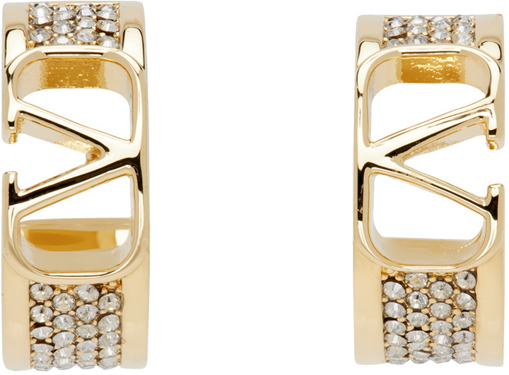 Photo: Valentino Garavani Gold Logo Hoop Earrings