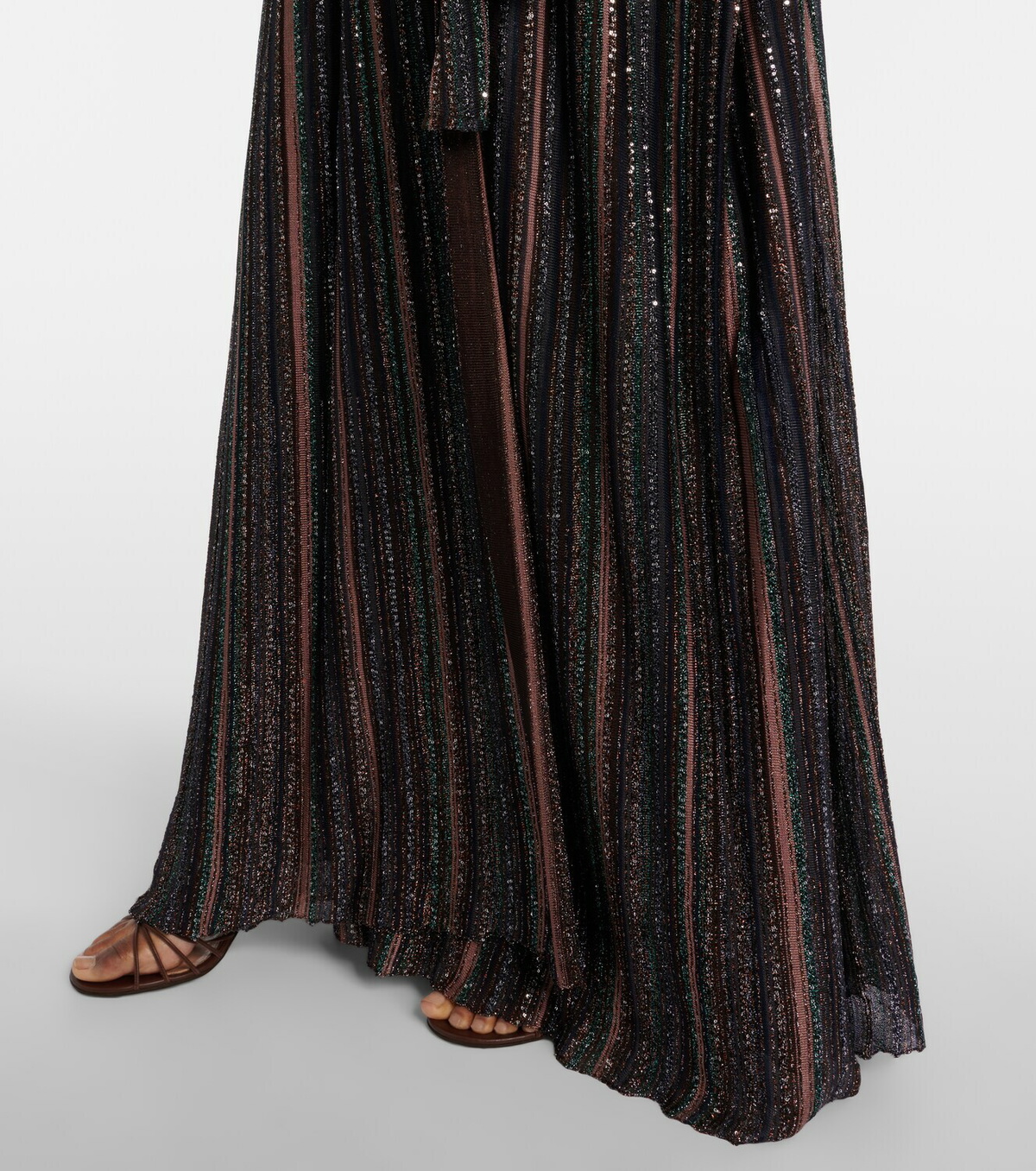 Missoni Chevron lamé cardigan