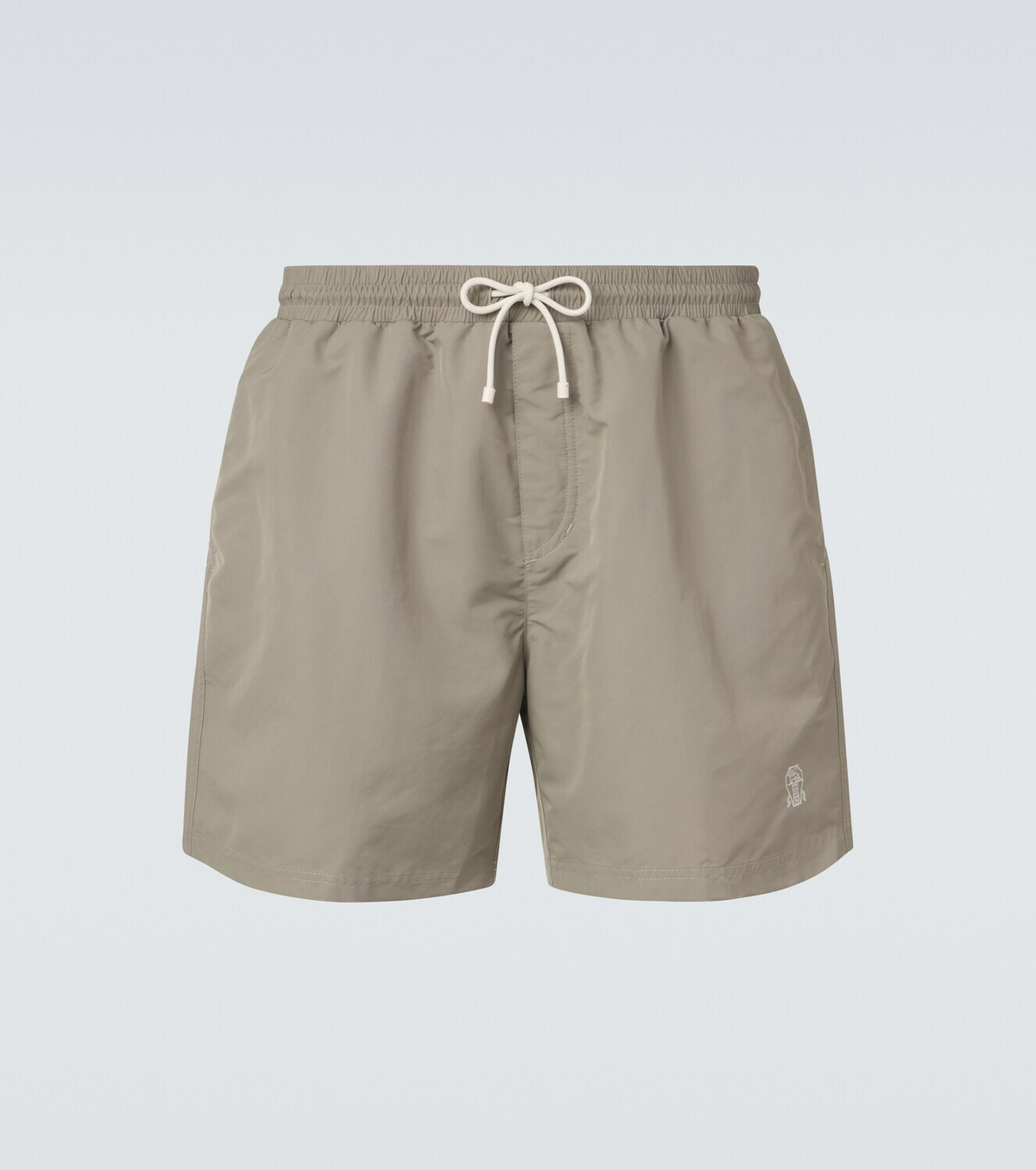Brunello Cucinelli Logo swim trunks