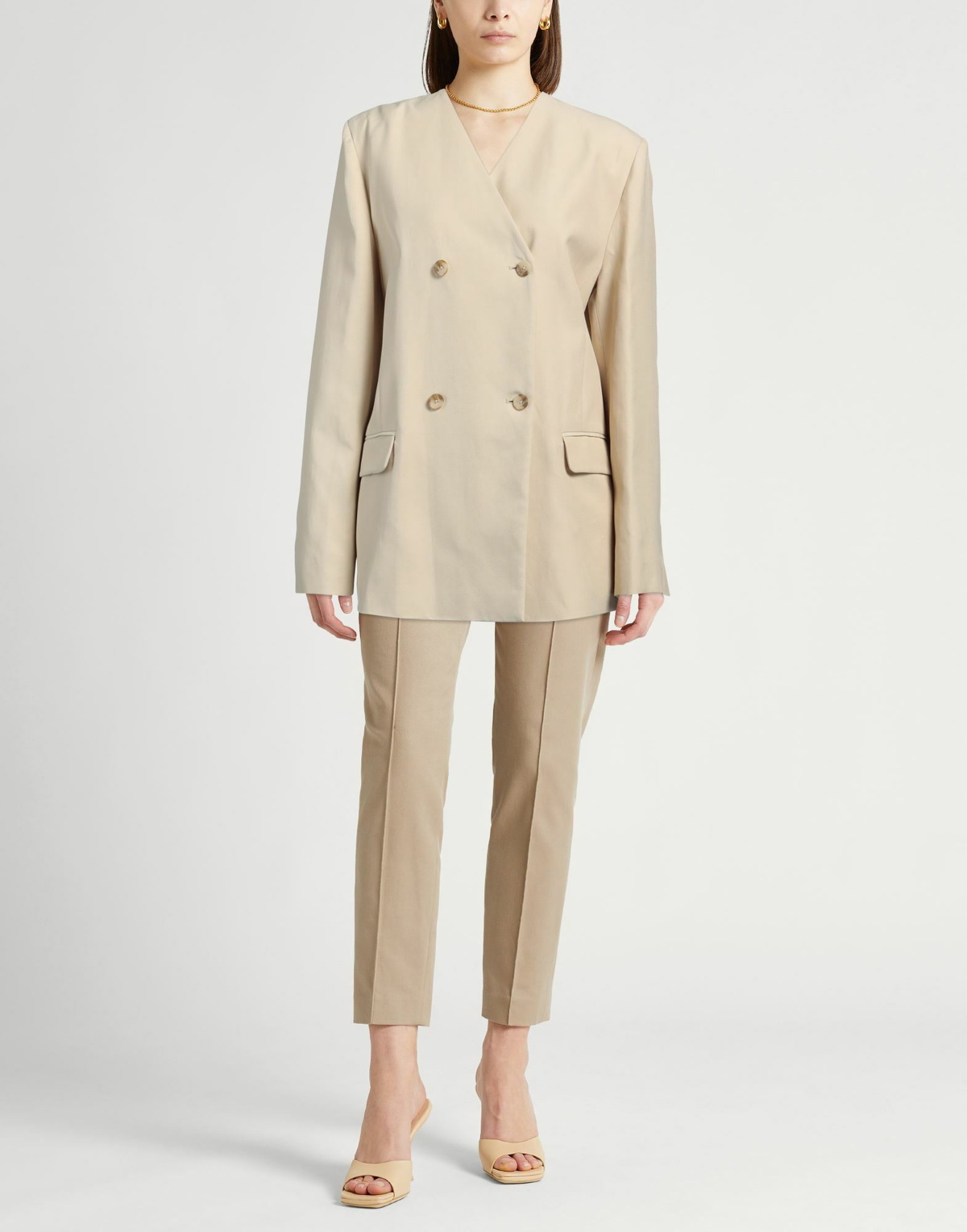 Loulou Studio Womens Blazer in Beige