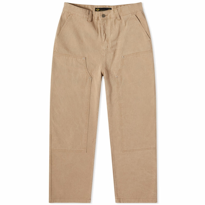 Photo: FrizmWORKS Men's Double Knee Relaxed Pant in Beige