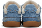 GANNI Blue 08 Denim Raw Edge Sneakers