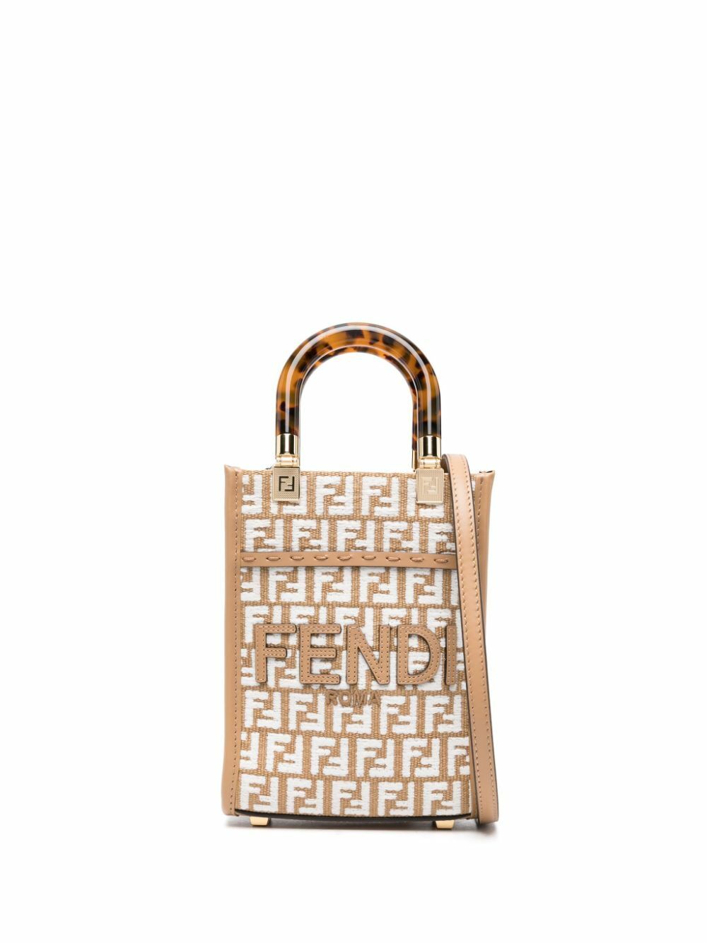 Fendi Sunshine Raffia Tote Bag