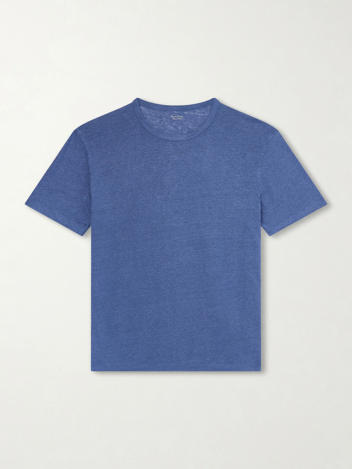 Hartford - Linen-Jersey T-Shirt - Blue