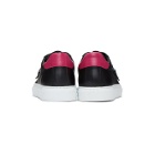 Moschino Black and Pink Label Sneakers